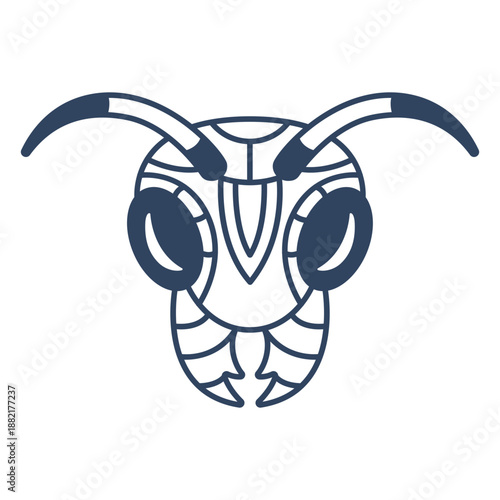 Mandala ant head stroke