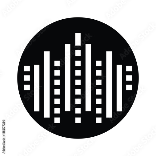 Equalizer Sound Icon Vector Illustration