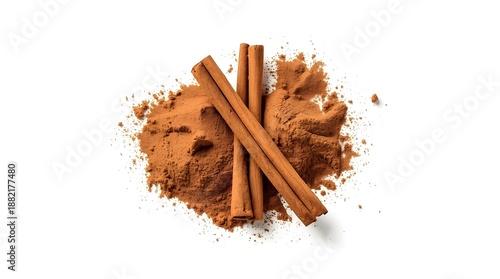 Wallpaper Mural cinnamon  isolated on white background Torontodigital.ca