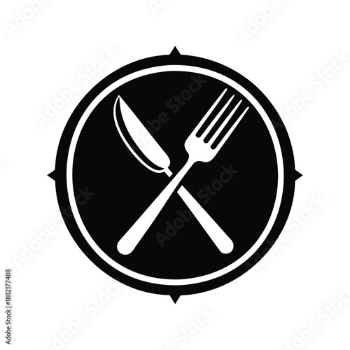 Fork And Knife Logo Icon Vector Illustration