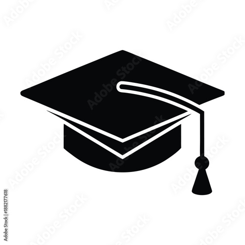 Graduation Cap Logo Icon Vector Illustration