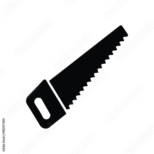 Handsaw Logo Icon Vector Illustration