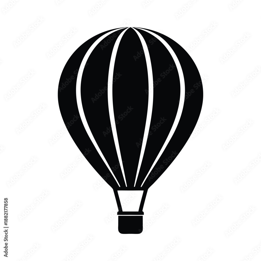 Obraz premium Hot Air Balloon Logo Icon Vector Illustration