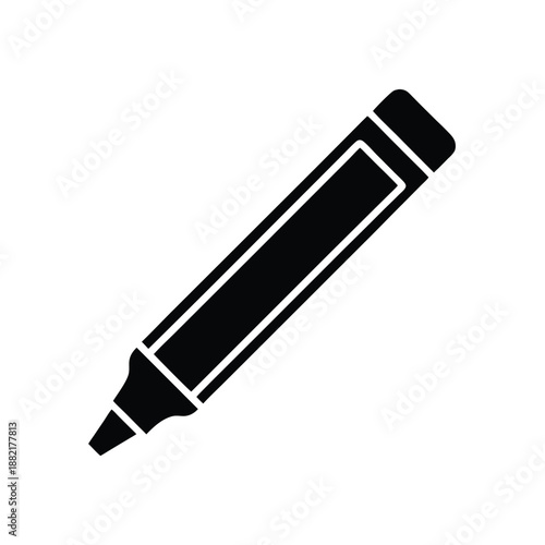 Highlighter Marker Logo Icon Vector Illustration