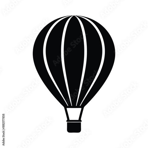 Hot Air Balloon Logo Icon Vector Illustration