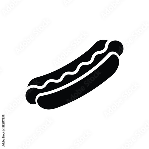Hot Dog Logo Icon Vector Illustration