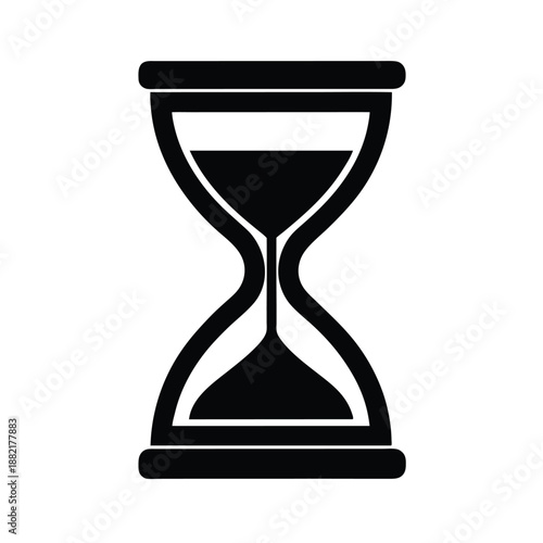 Hourglass Logo Icon Vector Illustration