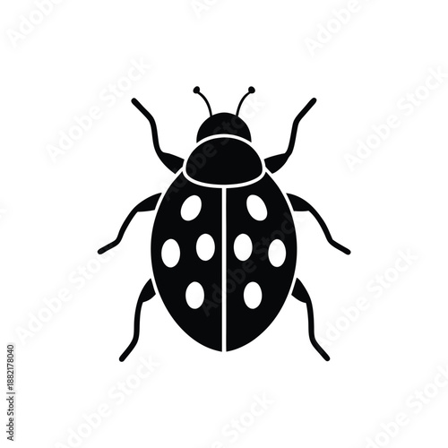 Ladybug Logo Icon Vector Illustration