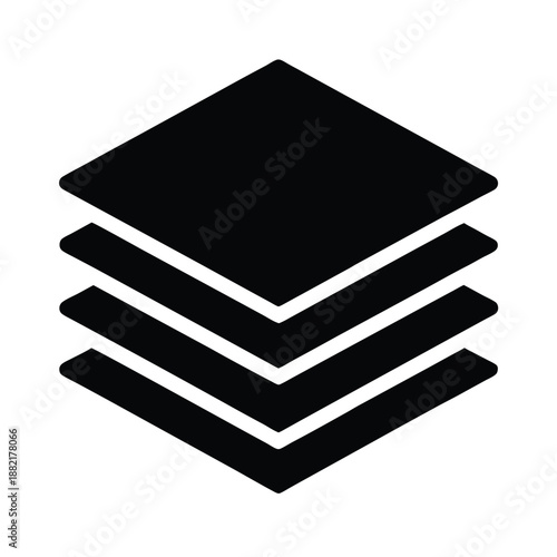 Layers Stack Icon Vector Illustration