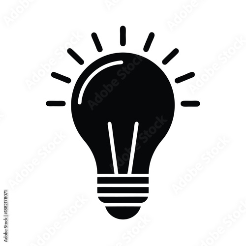 Light Bulb Idea Logo Icon Vector Illustration