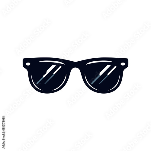 Stylish sunglasses with reflective lenses on a plain background, ideal for fashion and accessories