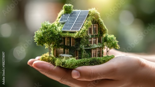 Green building and environmental responsibility concept