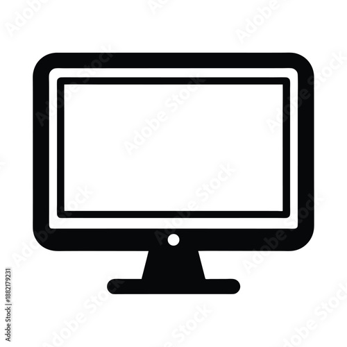 Monitor Display Icon Vector Illustration