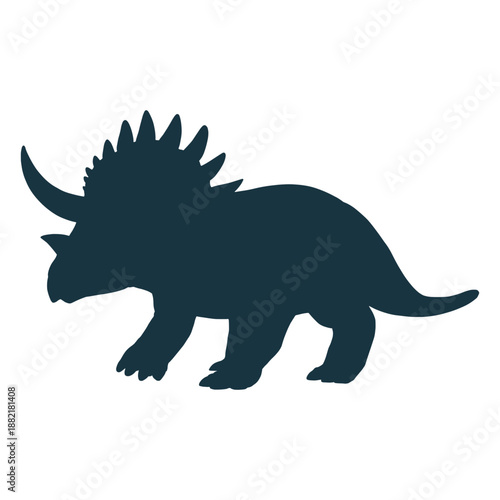 Triceratops dinosaur silhouette