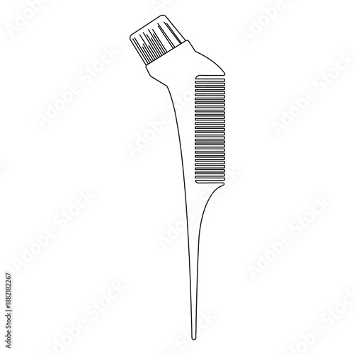 Tinting brush comb line