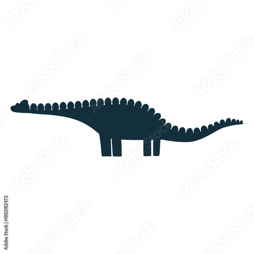 Agustinia dino silhouette