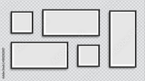 Minimal Photo Frame with Instagram-Style Border, Polaroid Card Look, and Transparent Background