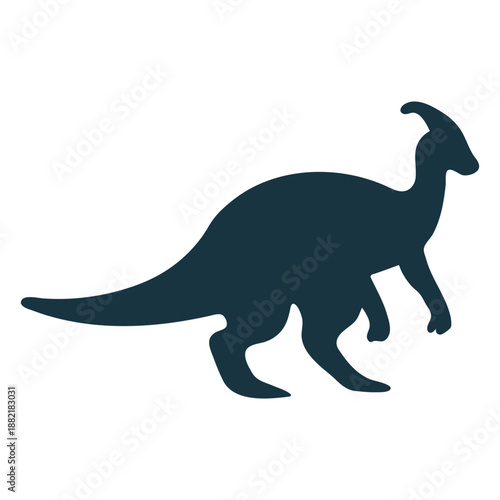 Parasaurolophus dinosaur silhouette