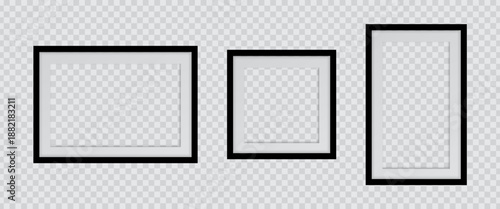 Minimal Photo Frame with Instagram-Style Border, Polaroid Card Look, and Transparent Background