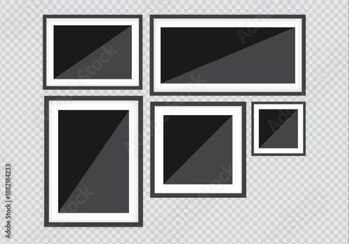 Free Download Minimal Photo Frame with Instagram-Style Border, Polaroid Card Look, and Transparent Background - GFXLoad