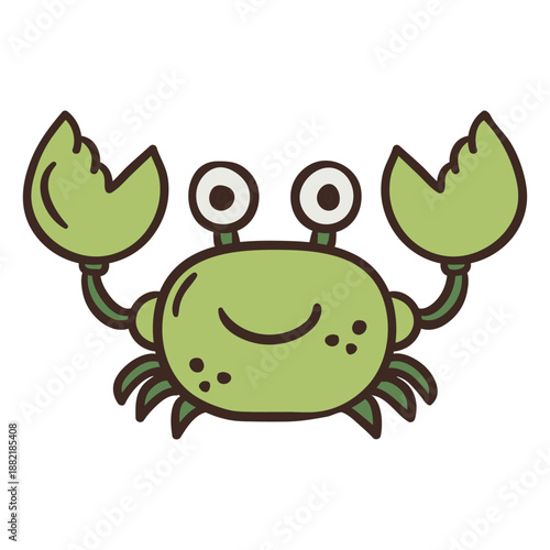 Cute crab animal