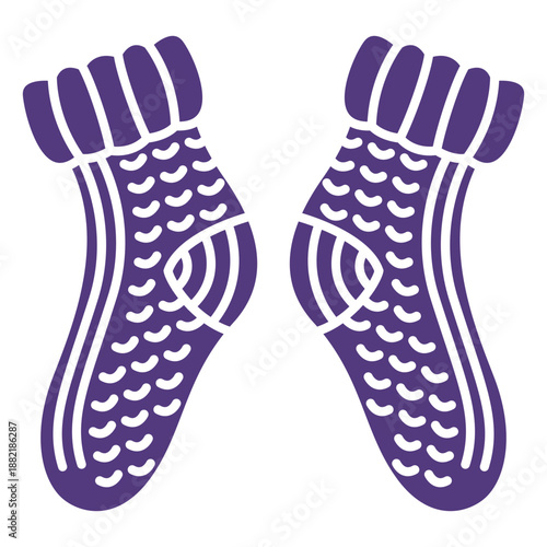 Wool socks silhouette
