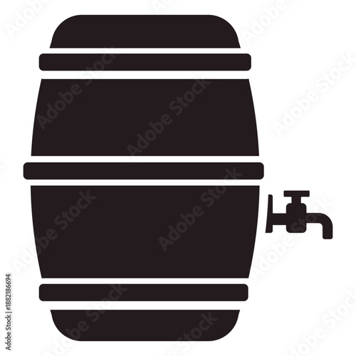 Beer keg black