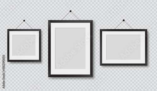 Minimal Photo Frame with Instagram-Style Border, Polaroid Card Look, and Transparent Background