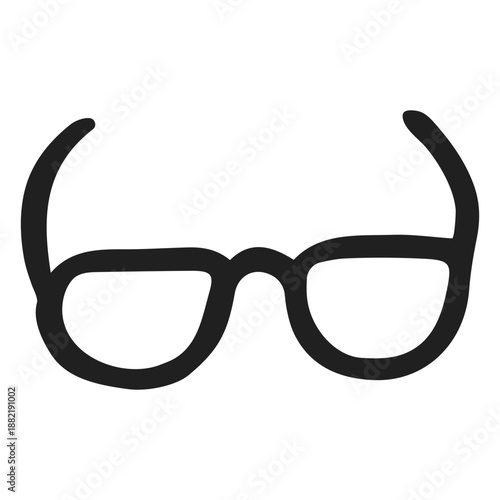 Oval glasses stroke