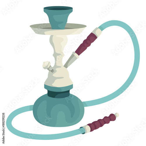 Hookah water pipe illustration