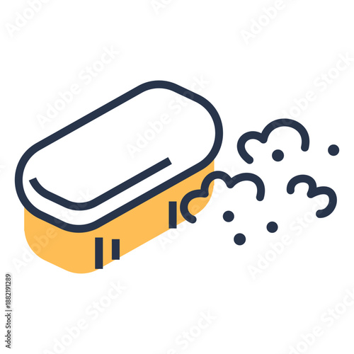 Brush brushing cleaning icon