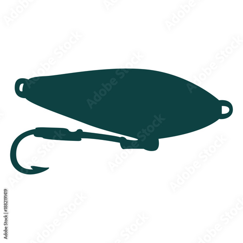 Hook lure bait silhouette