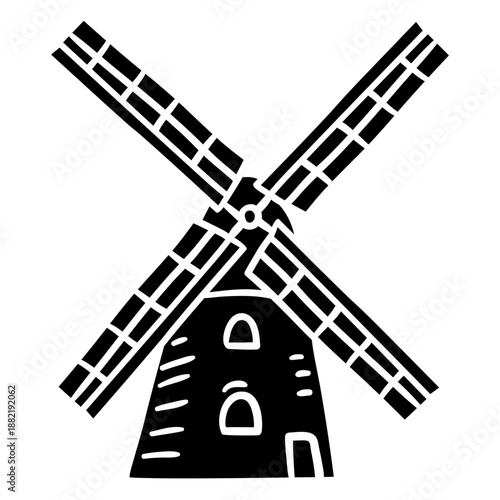 Danish windmill black
