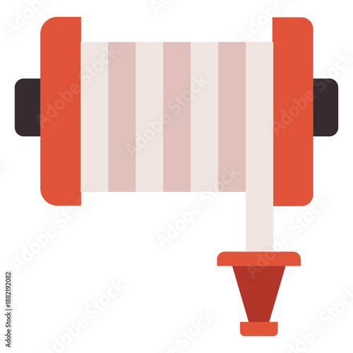 Fire hose reel colorful icon