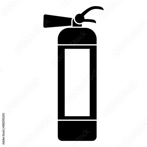 Fire extinguisher silhouette icon