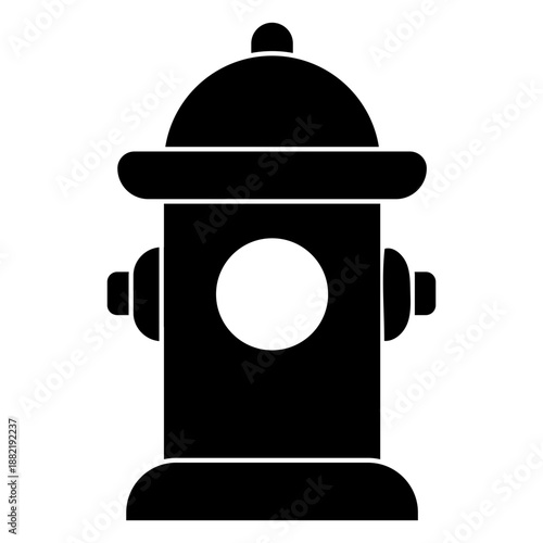 Fire hydrant icon silhouette