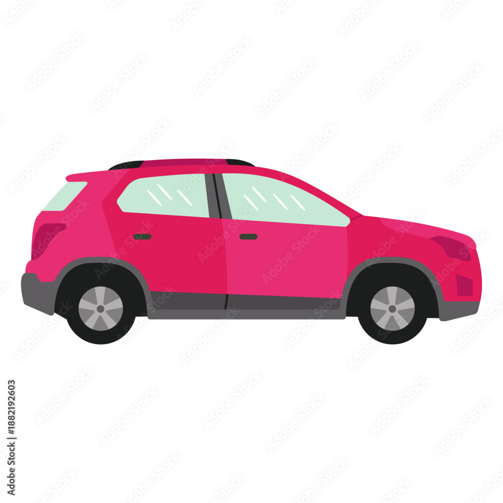 Fototapeta premium Cuv car flat