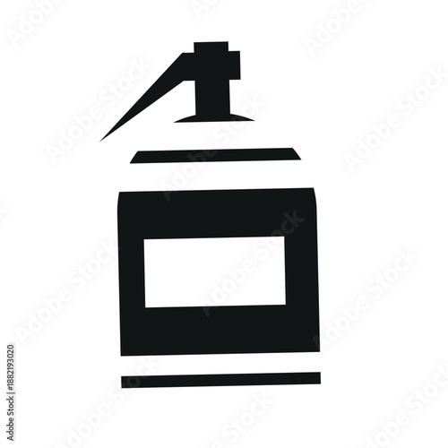 Fire extinguisher black flat