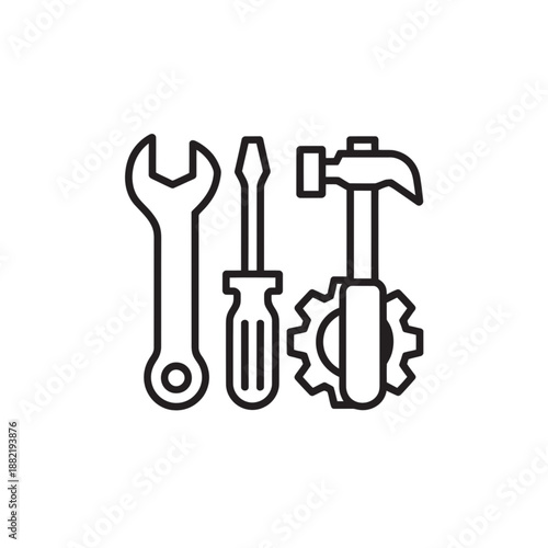 Minimalist Line of Tools and Gear line tools wrench screwdriver hammer d