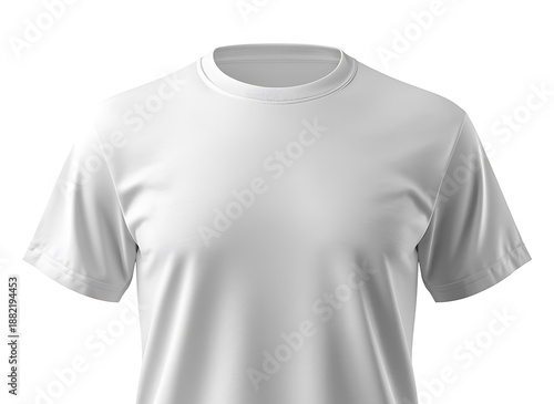 Wallpaper Mural Front view of a plain white cotton t-shirt on an invisible mannequin with hollow neck Torontodigital.ca