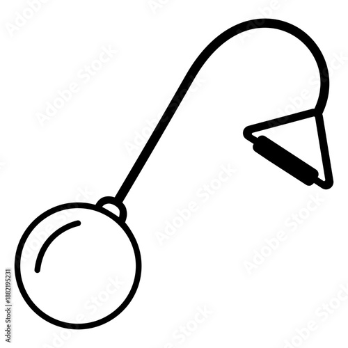 Hammer throw equipment stroke