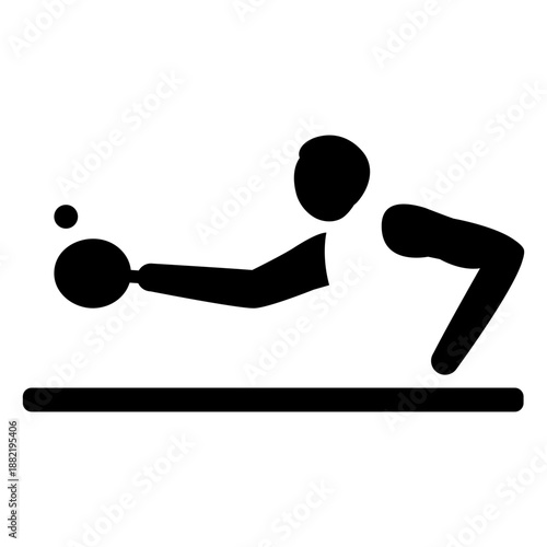 Man playing table tennis