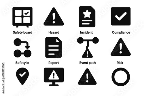 Squares icons strokes spot safety vector perfectly no icon shading reporting textures