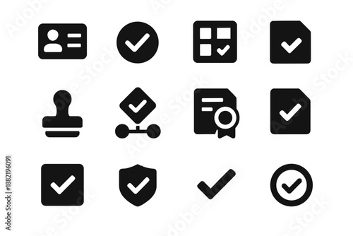 Transparency inside optional set grid effects document icon vector shading verification no