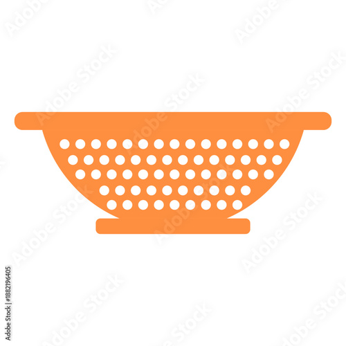 Cooking kitchen colander flat