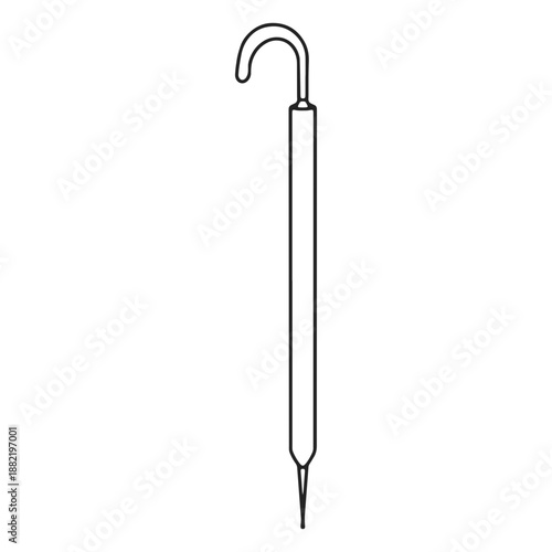 Umbrella closed stroke