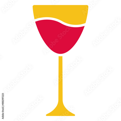 Paper cut wine glass