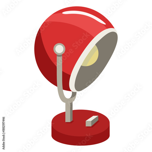 Furniture pop art table lamp globe flat