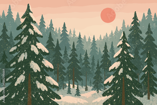 Icon numbers winter punctuation bubbles no full forest clean vector geometric text