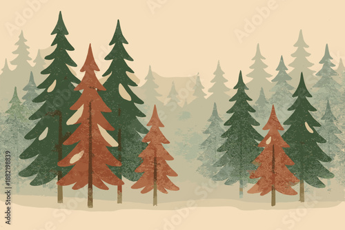 Vector labels full pine product snowy minimal colors no characters tranquility tools